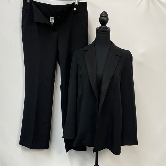 Anne Klein Classic Black Women's Blazer & Pants Set, Size Large/12 - Picture 16 of 17
